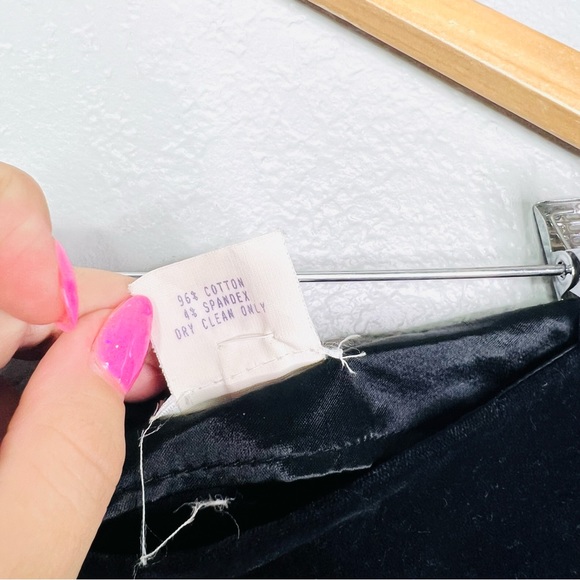 Vintage 90s Y2K flare bell bottom velvet pants size 8 - Picture 3 of 4